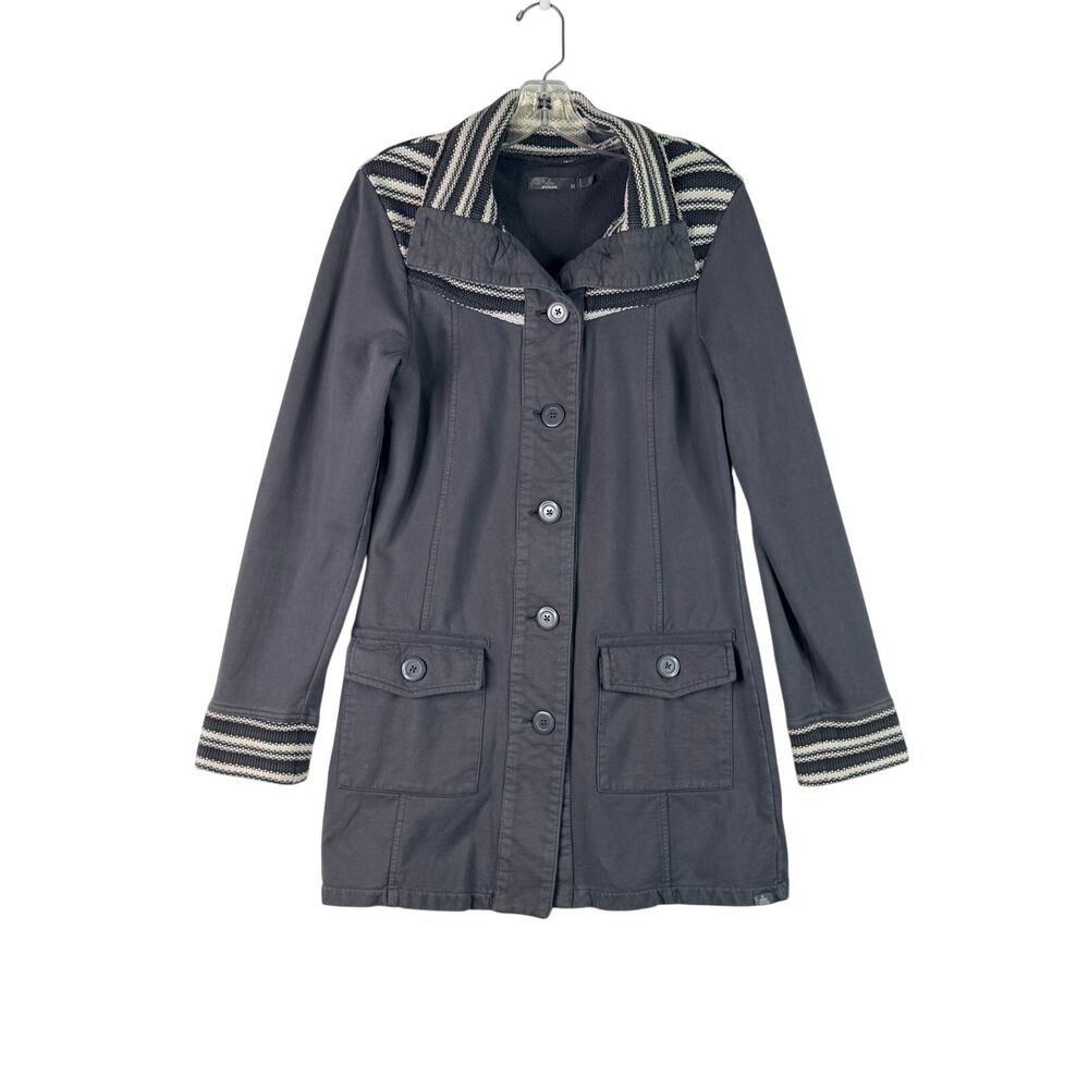 pRana Rowen Jacket Long Sleeve Button Up Pockets Womens Medium Cotton India